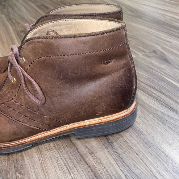 UGG MEN DAGMANN GRIZZLY CHUKKAS SLIP ON LEATHER SHOE US 12 /  EU 45.5 /  UK 11 main image 8